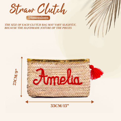 Chic Bride, Custom Style: Straw Clutch Delight!